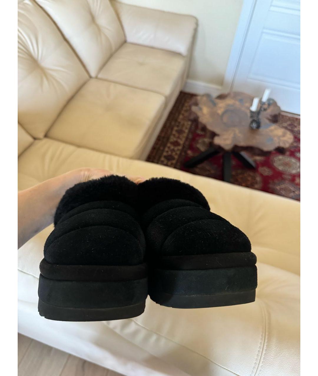 UGG AUSTRALIA Черные замшевые ботинки, фото 2