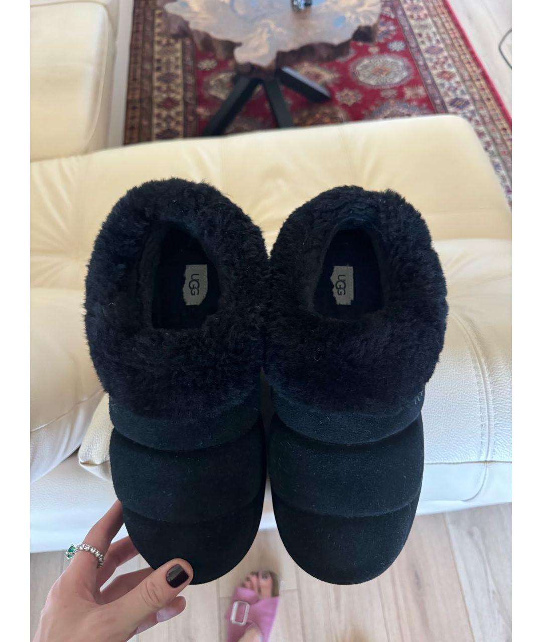 UGG AUSTRALIA Черные замшевые ботинки, фото 3