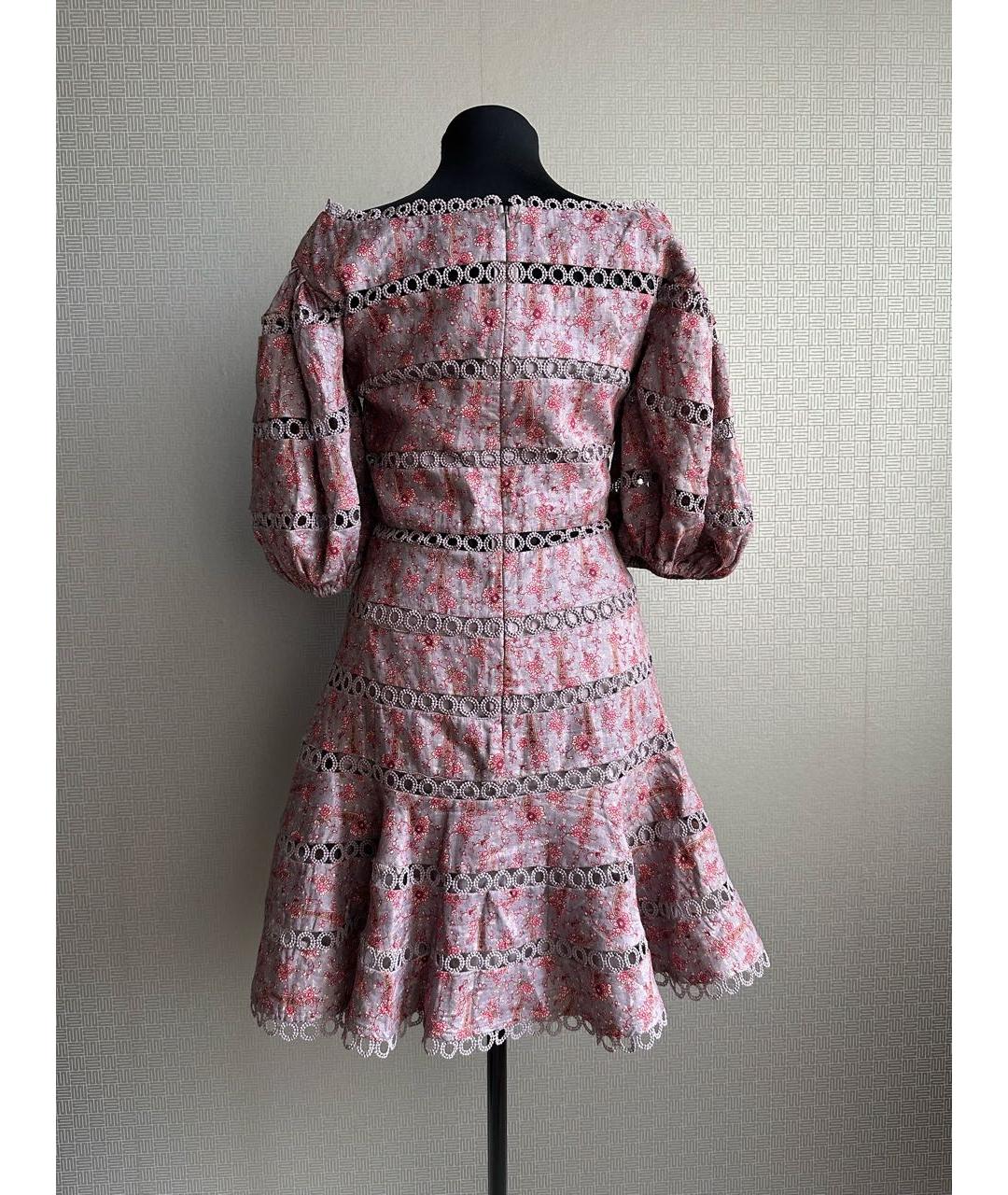 ZIMMERMANN Фиолетовое хлопковое повседневное платье, фото 2