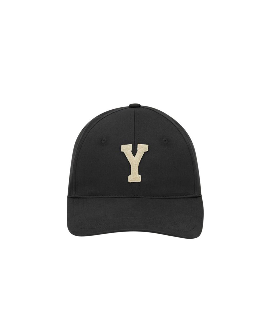 SAINT LAURENT Черная хлопковая кепка, фото 1