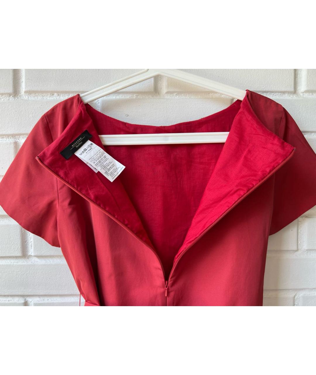 WEEKEND MAX MARA Красная хлопковая блузы, фото 4