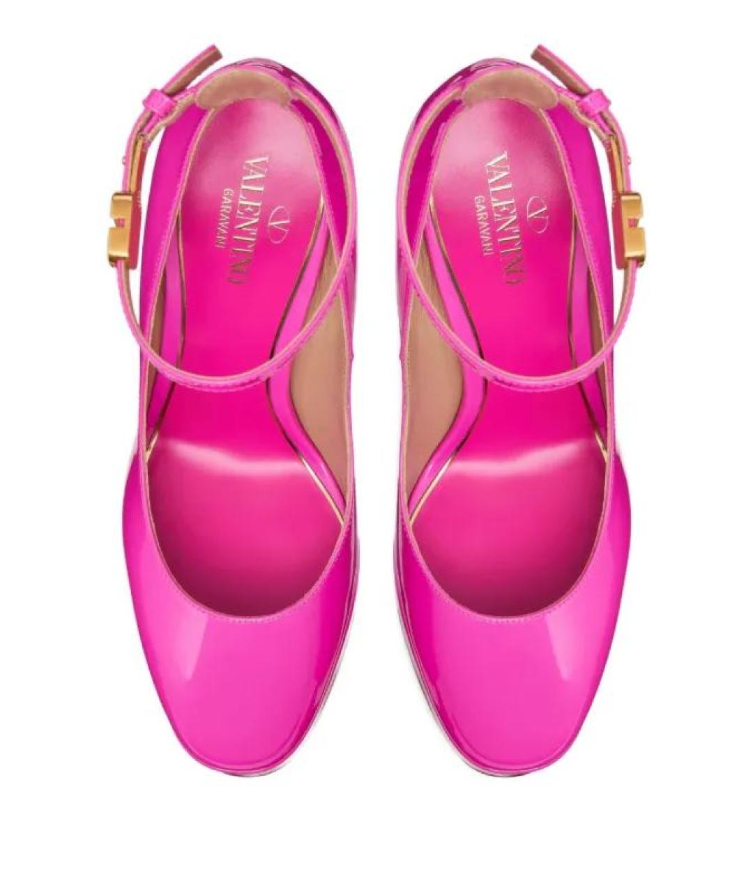 VALENTINO Фуксия туфли из лакированной кожи, фото 4