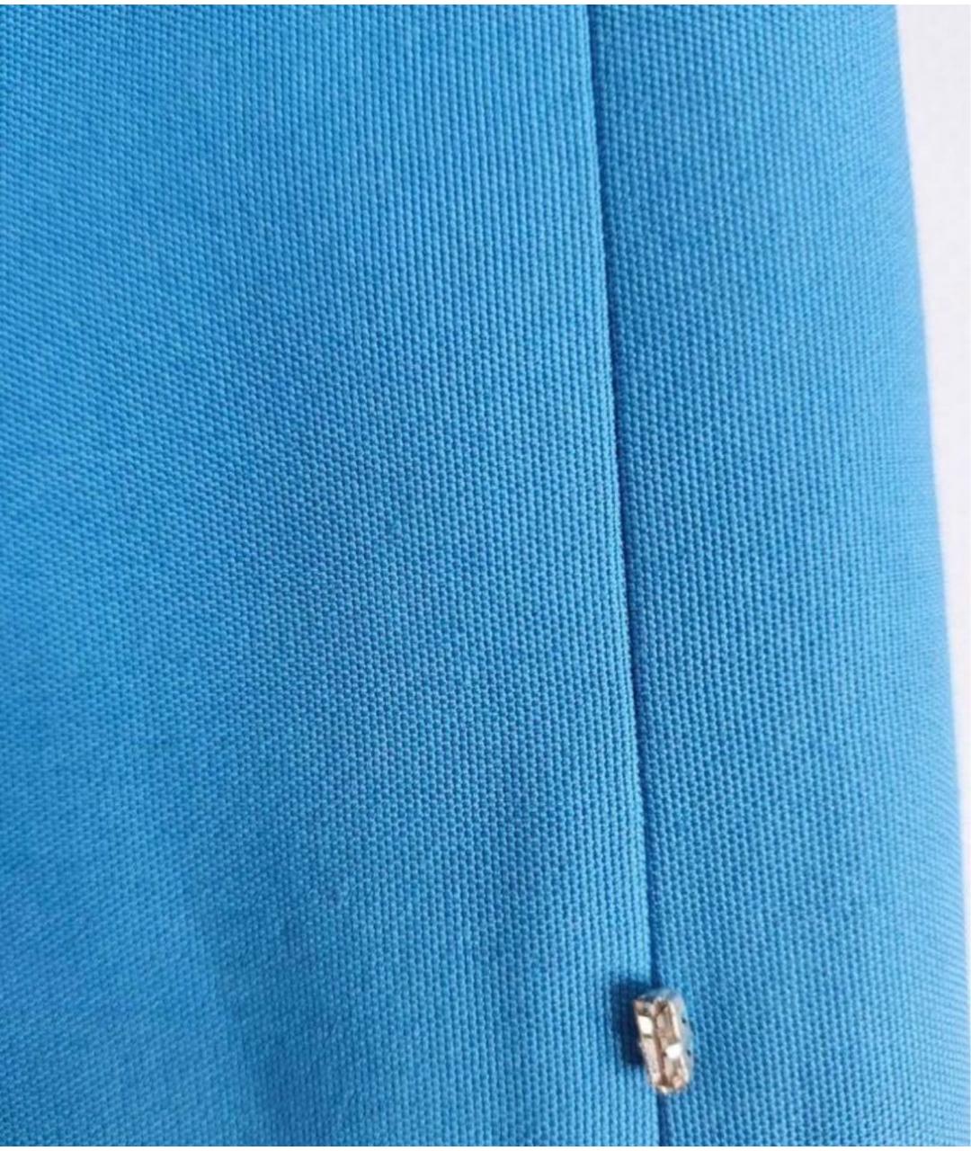 MAX MARA Голубая юбка миди, фото 5