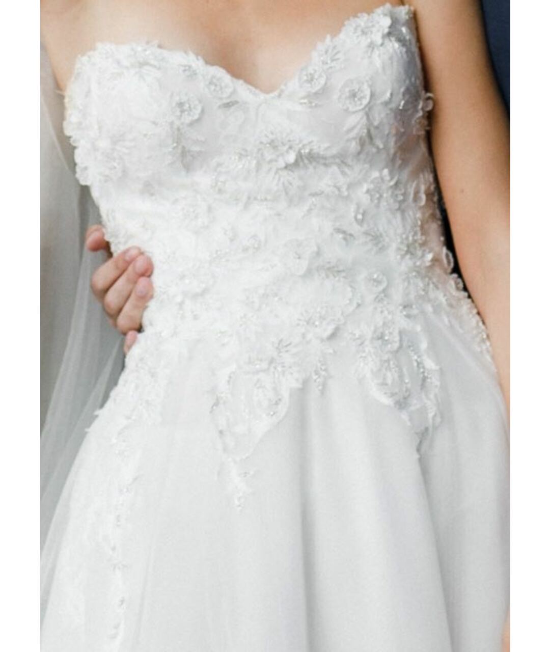 MONIQUE LHUILLIER Белое свадебное платье, фото 5