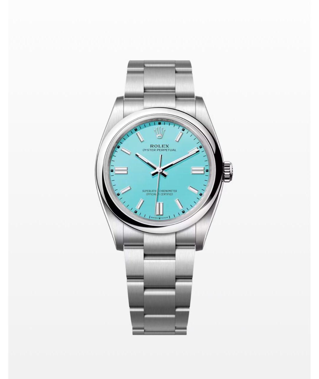 ROLEX Бирюзовые металлические часы, фото 3