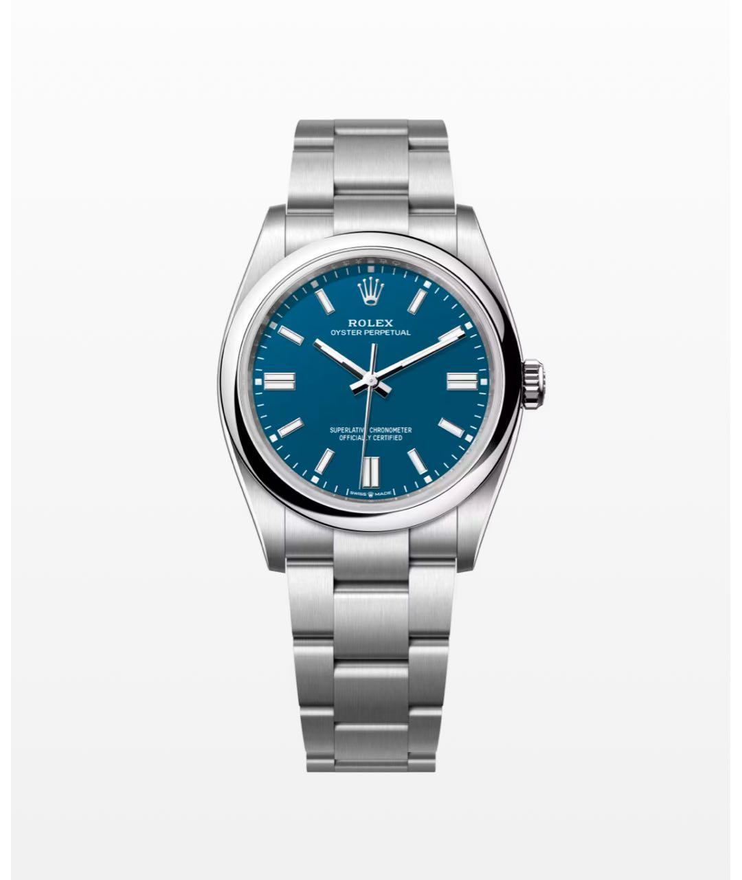 ROLEX Синие металлические часы, фото 3