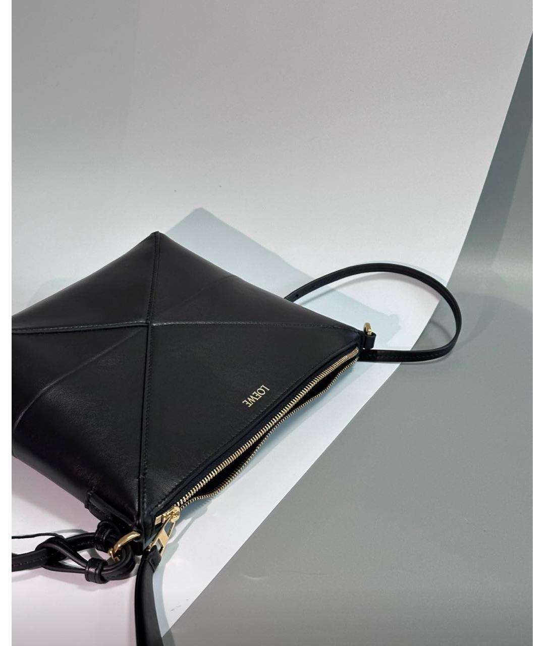 LOEWE Черная кожаная сумка через плечо, фото 3