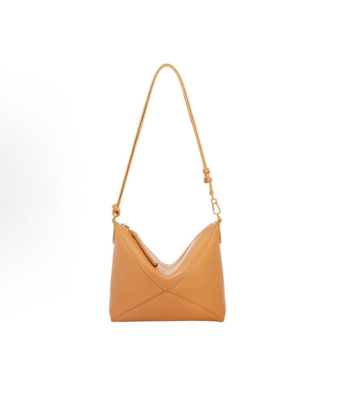 LOEWE Оранжевая кожаная сумка через плечо, фото 4