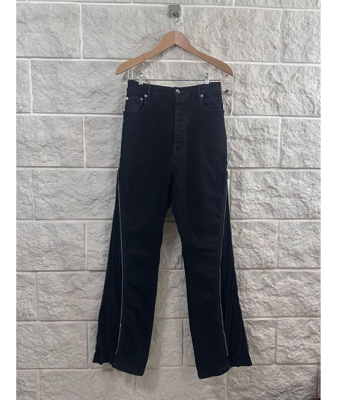 RICK OWENS DRKSHDW Черные хлопковые джинсы, фото 3