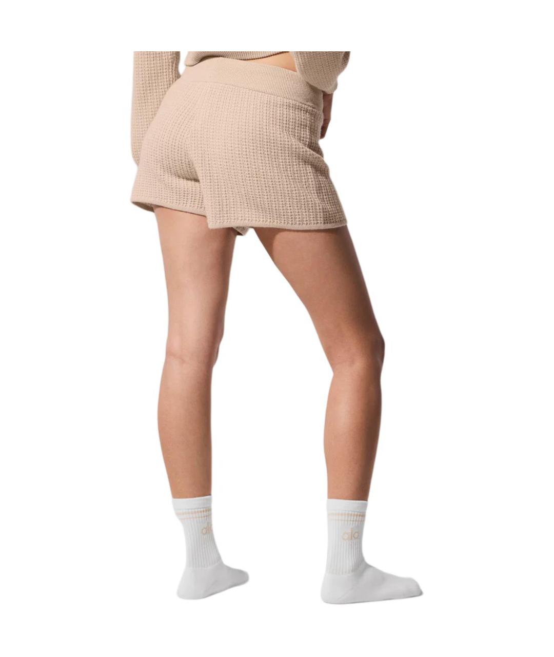 ALO YOGA Бежевые спортивные брюки и шорты, фото 2