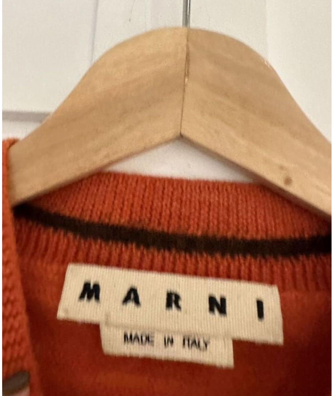 MARNI Оранжевый джемпер / свитер, фото 4