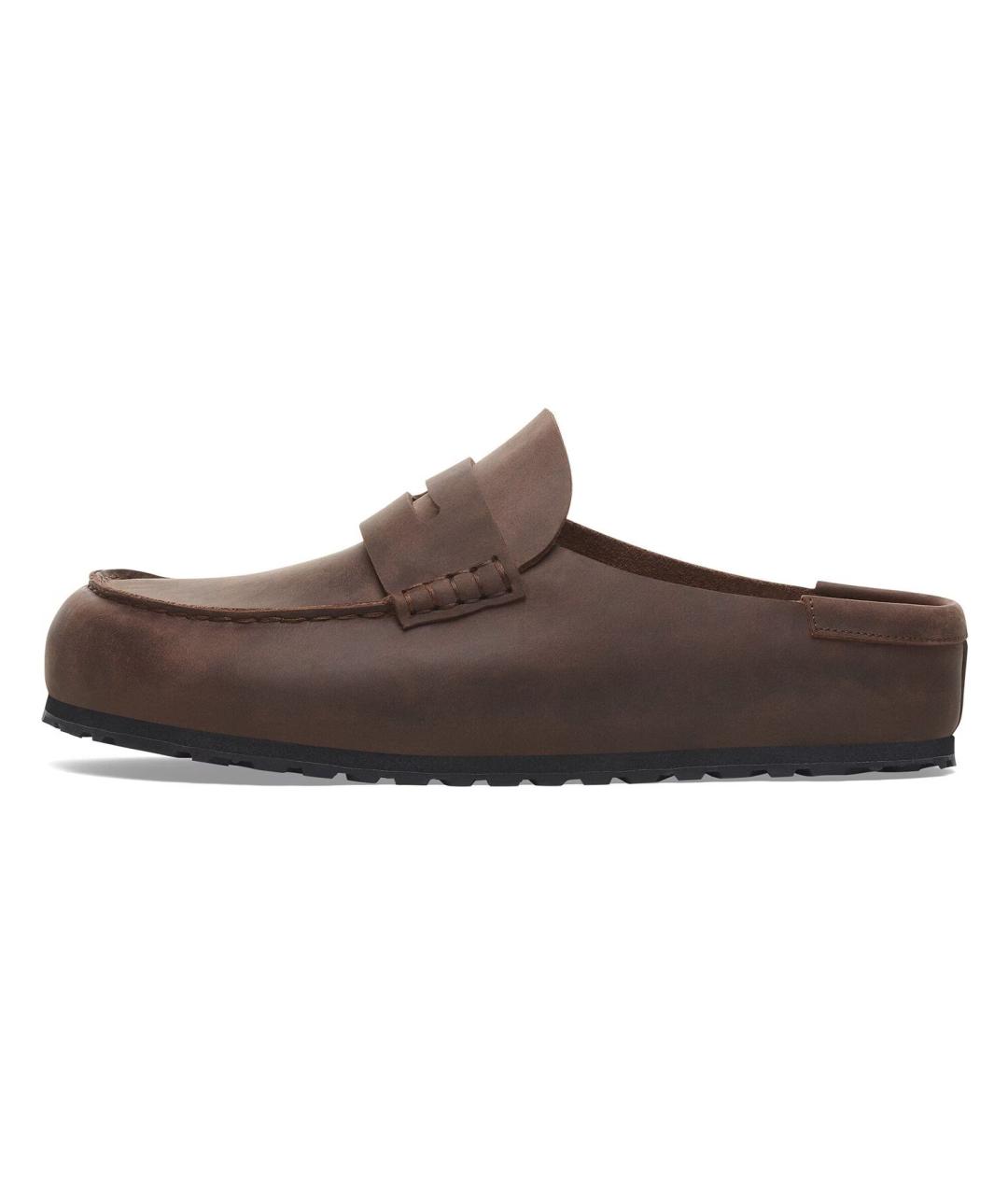 BIRKENSTOCK Коричневые кожаные лоферы, фото 2