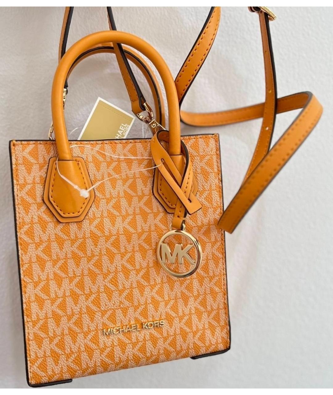 MICHAEL KORS Оранжевая сумка через плечо, фото 2