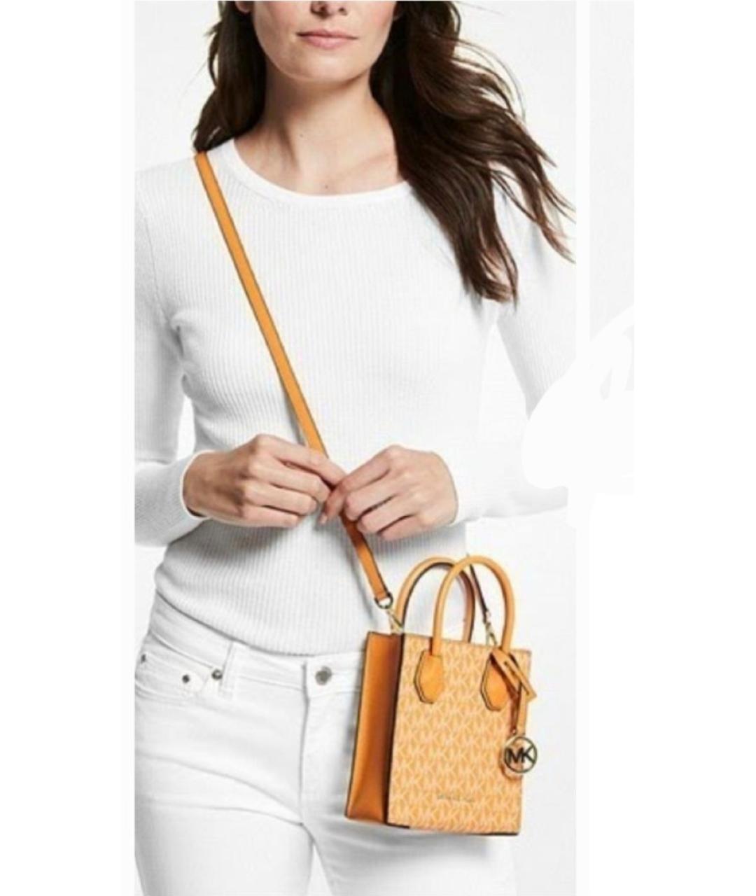 MICHAEL KORS Оранжевая сумка через плечо, фото 3