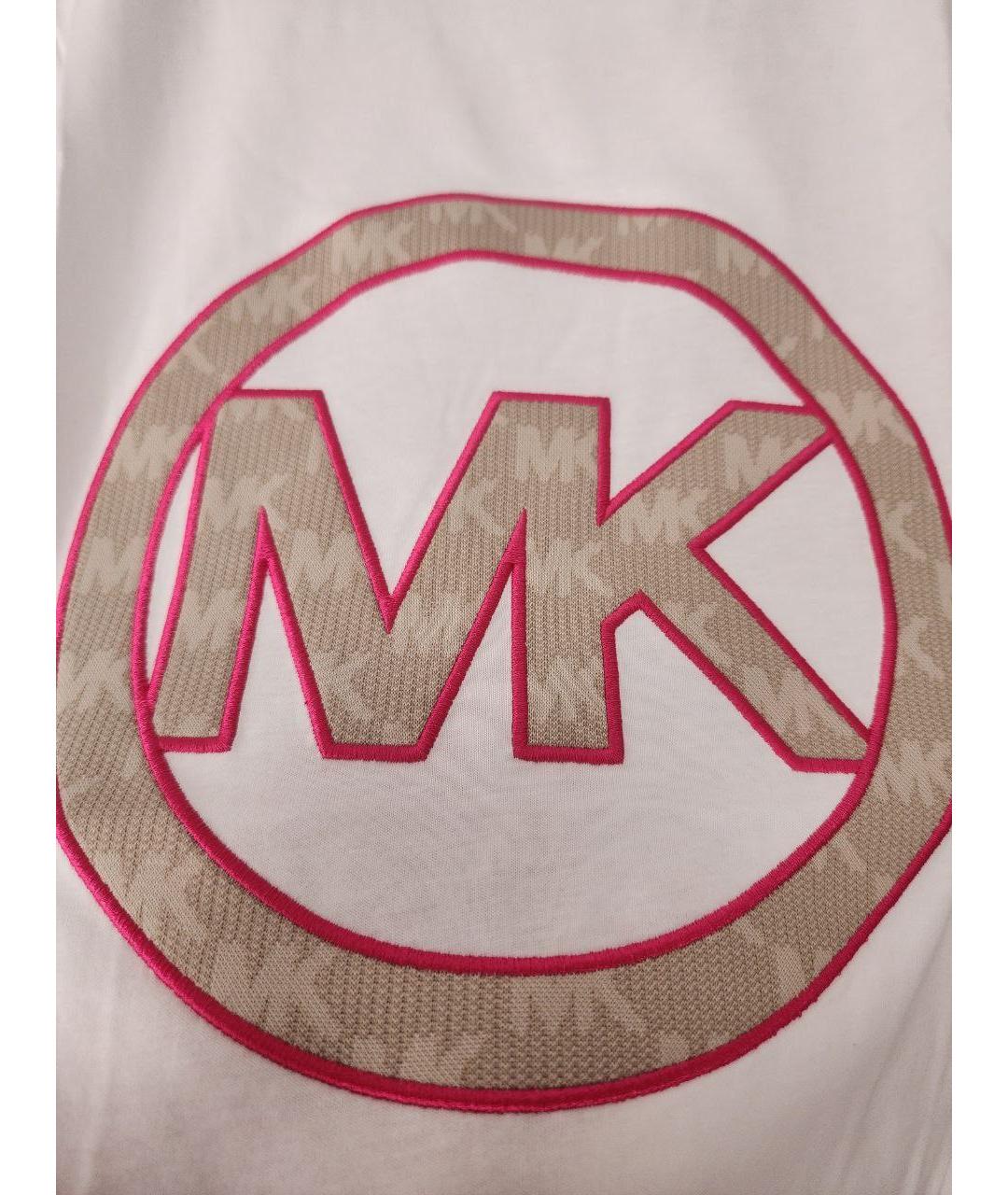 MICHAEL KORS Белая хлопковая футболка, фото 2