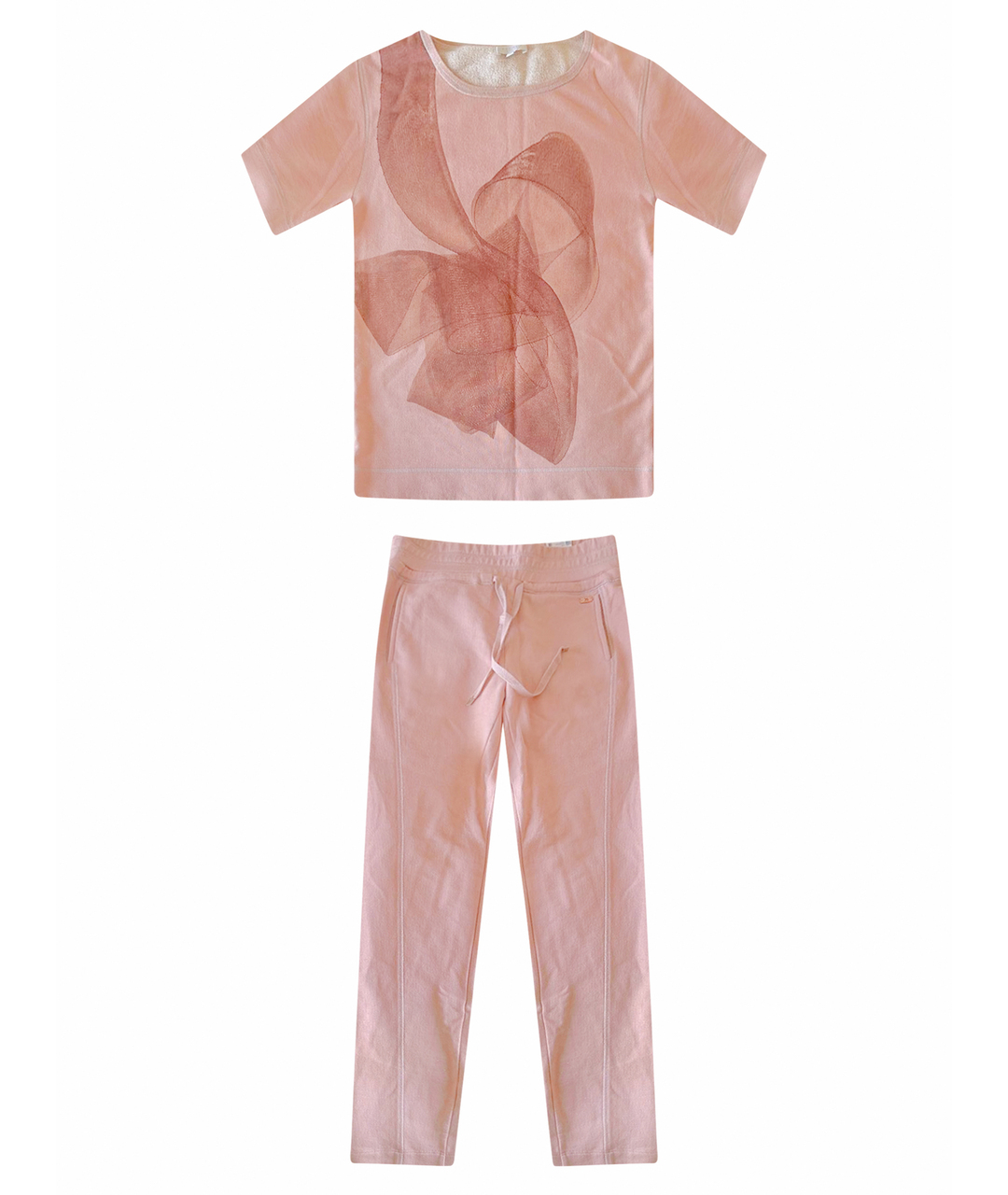 ESCADA Розовый хлопковый костюм с брюками, фото 1