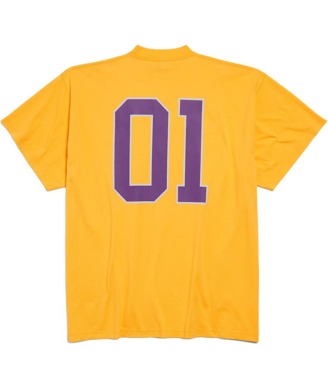 BALENCIAGA Желтая футболка, фото 2