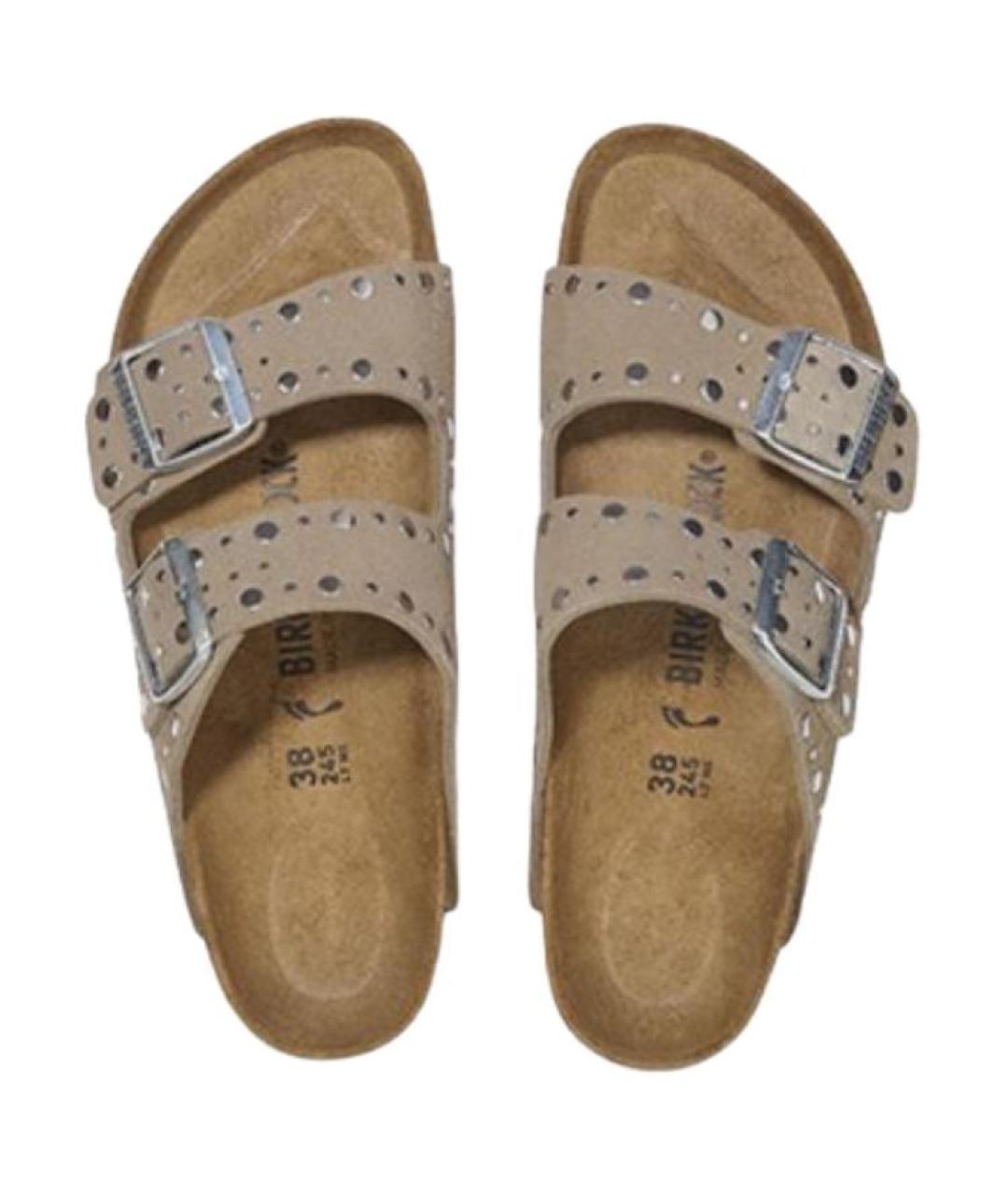 BIRKENSTOCK Бежевые сандалии, фото 4