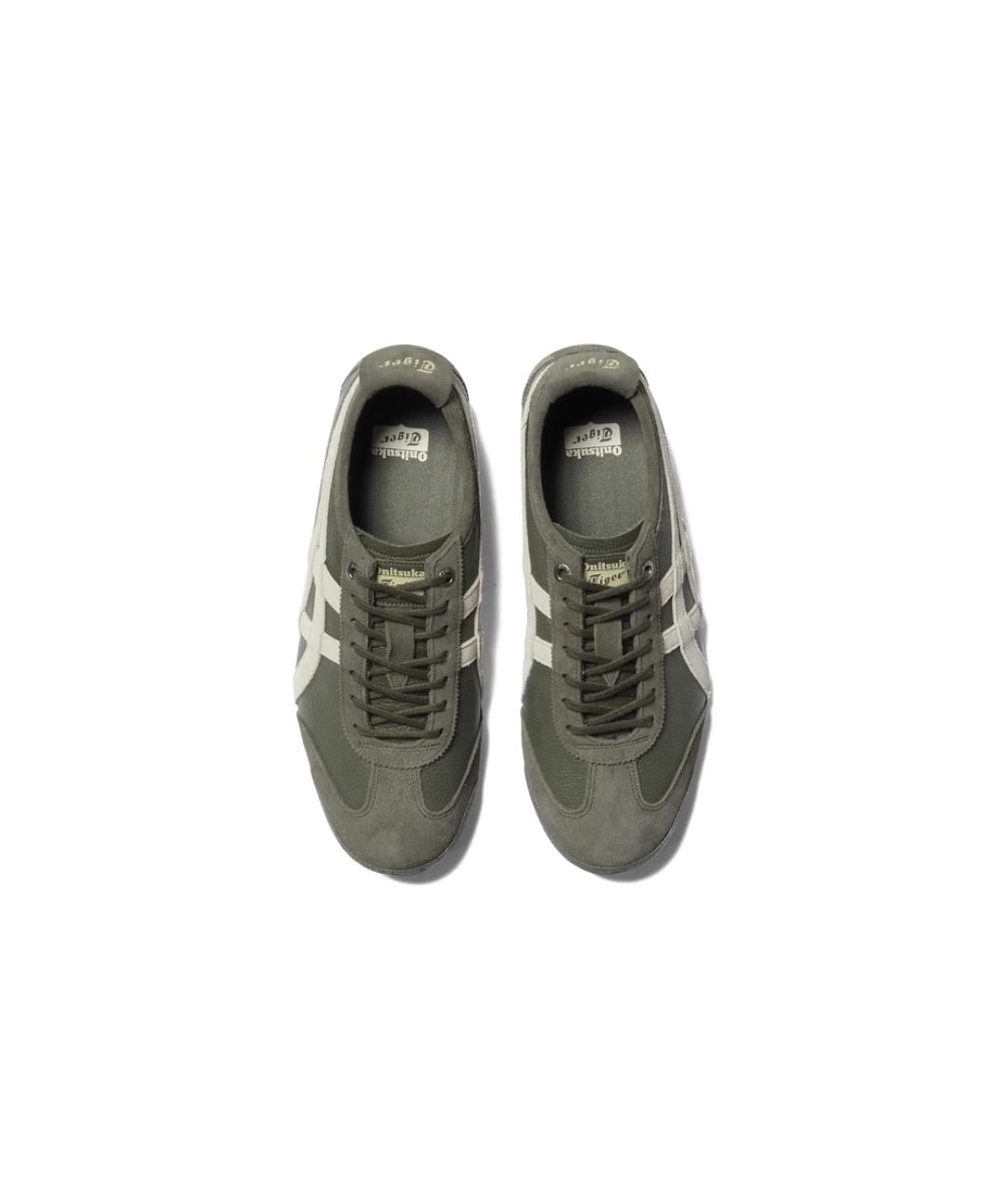 ONITSUKA TIGER Зеленые кожаные кроссовки, фото 4