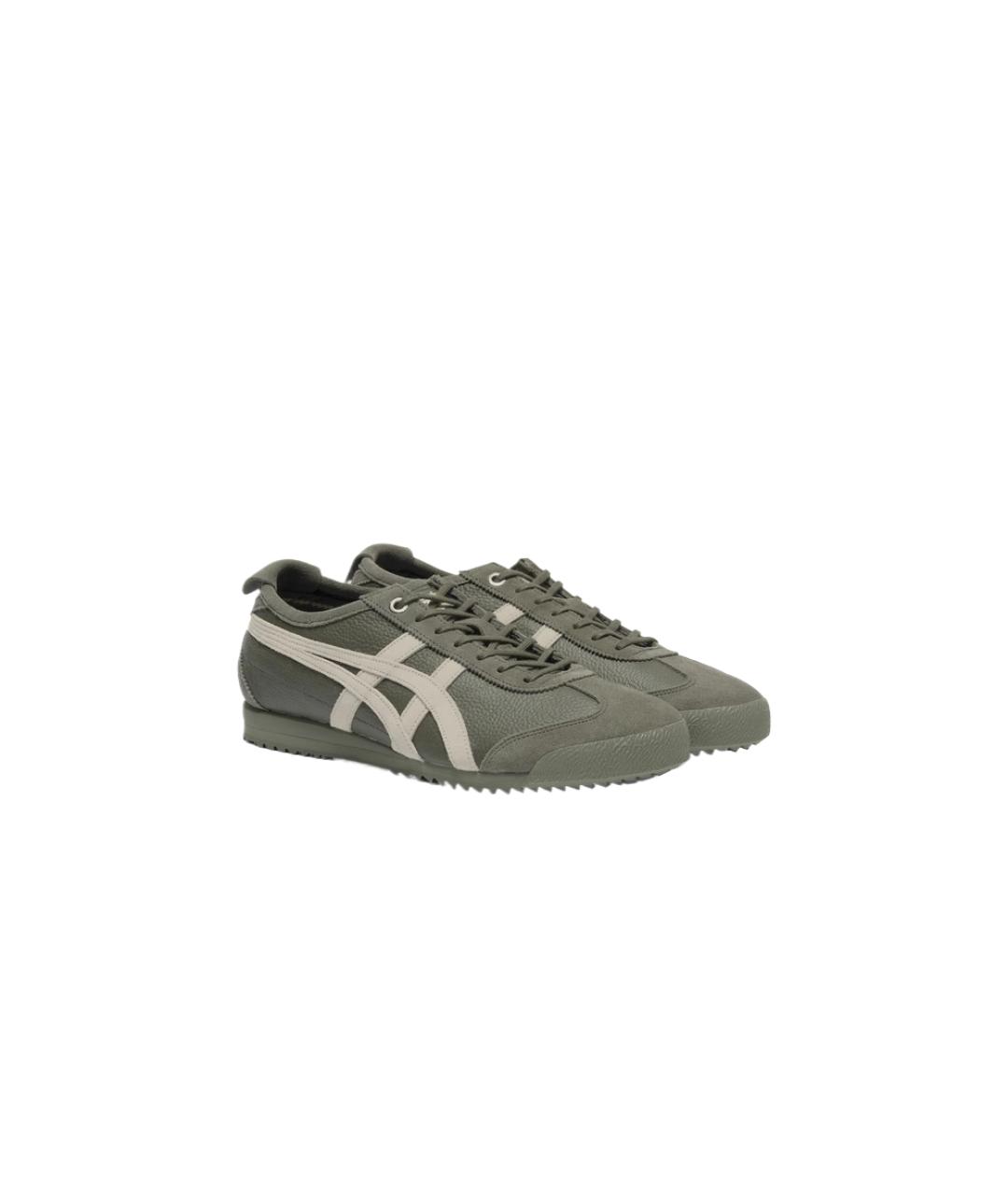 ONITSUKA TIGER Зеленые кожаные кроссовки, фото 3