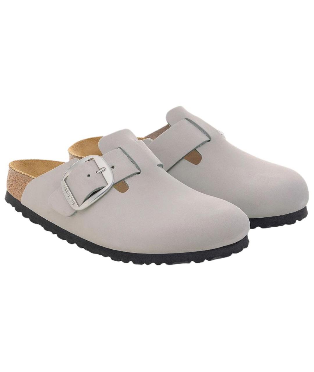 BIRKENSTOCK Серые сабо, фото 3