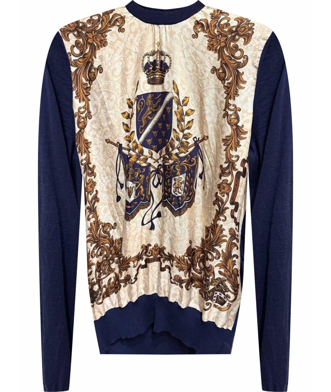 DOLCE&GABBANA Мульти шелковый джемпер / свитер, фото 1