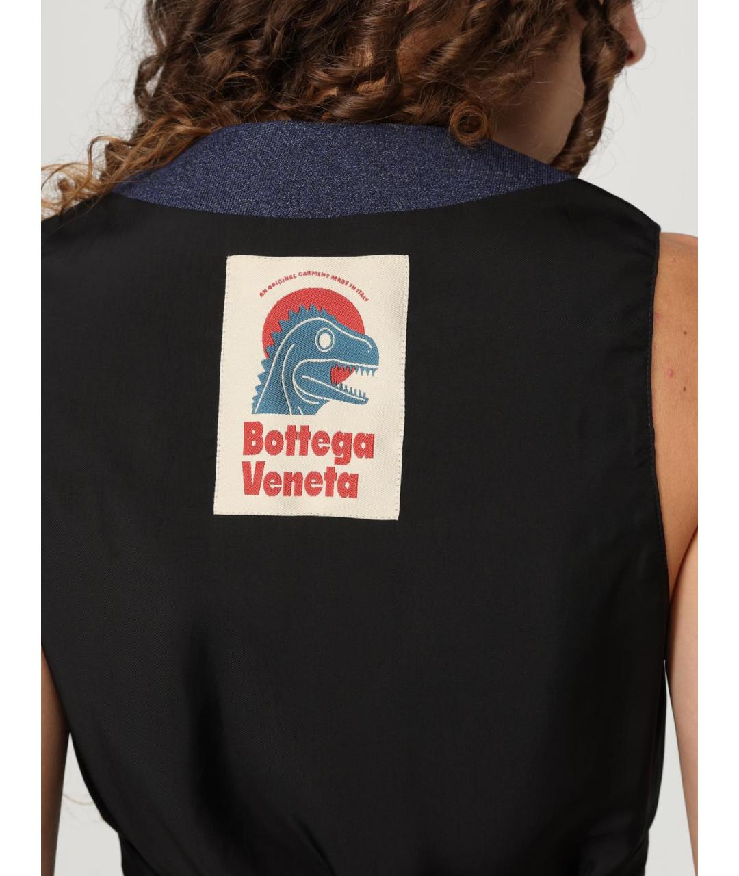 BOTTEGA VENETA Синий шерстяной жилет, фото 5