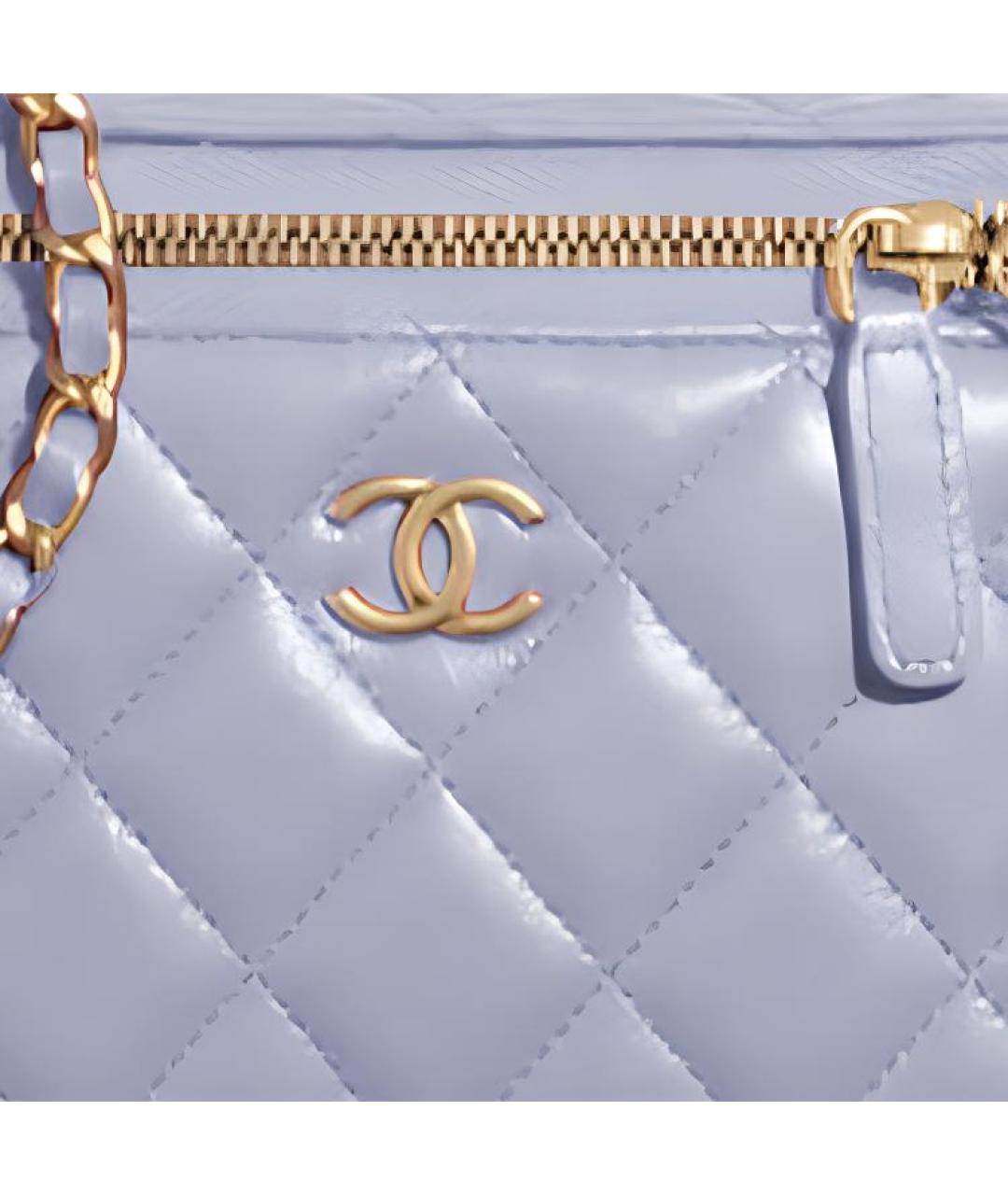 CHANEL Фиолетовая кожаная сумка через плечо, фото 2