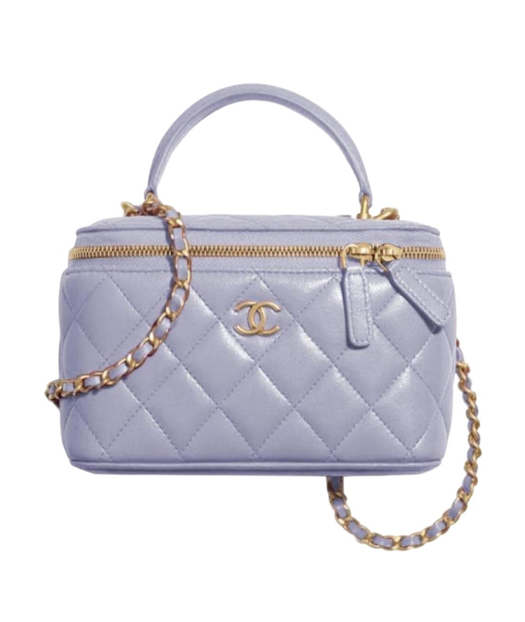 CHANEL Фиолетовая кожаная сумка через плечо, фото 1