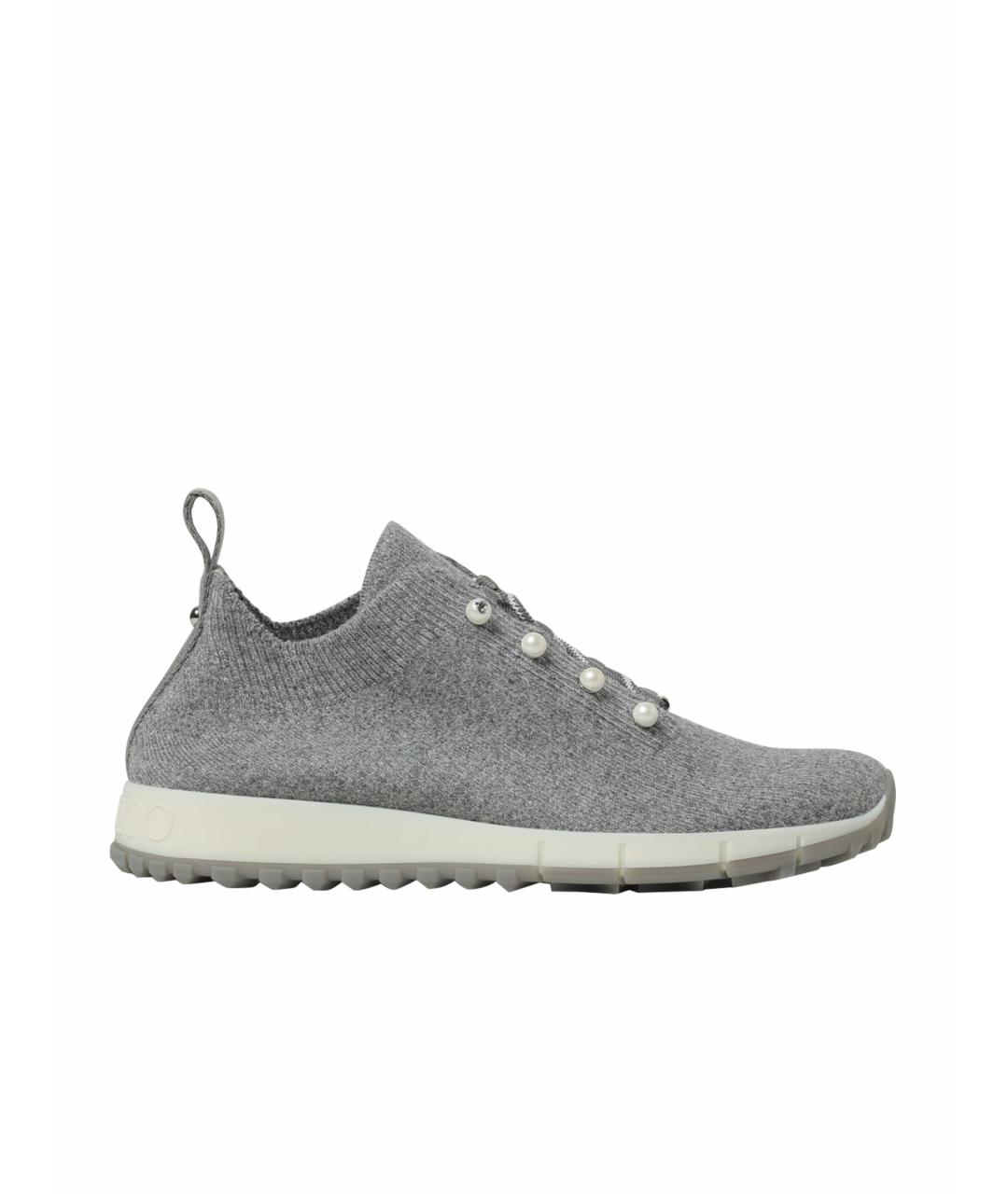 JIMMY CHOO Серые кроссовки, фото 1