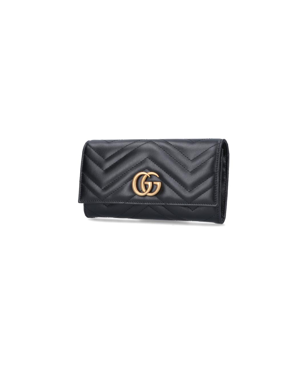 GUCCI Черный кожаный кошелек, фото 2