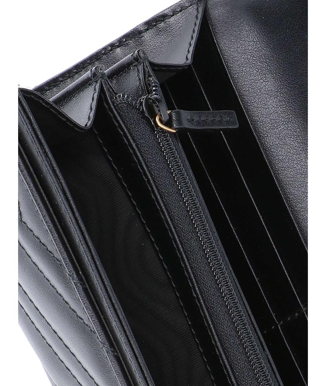 GUCCI Черный кожаный кошелек, фото 5