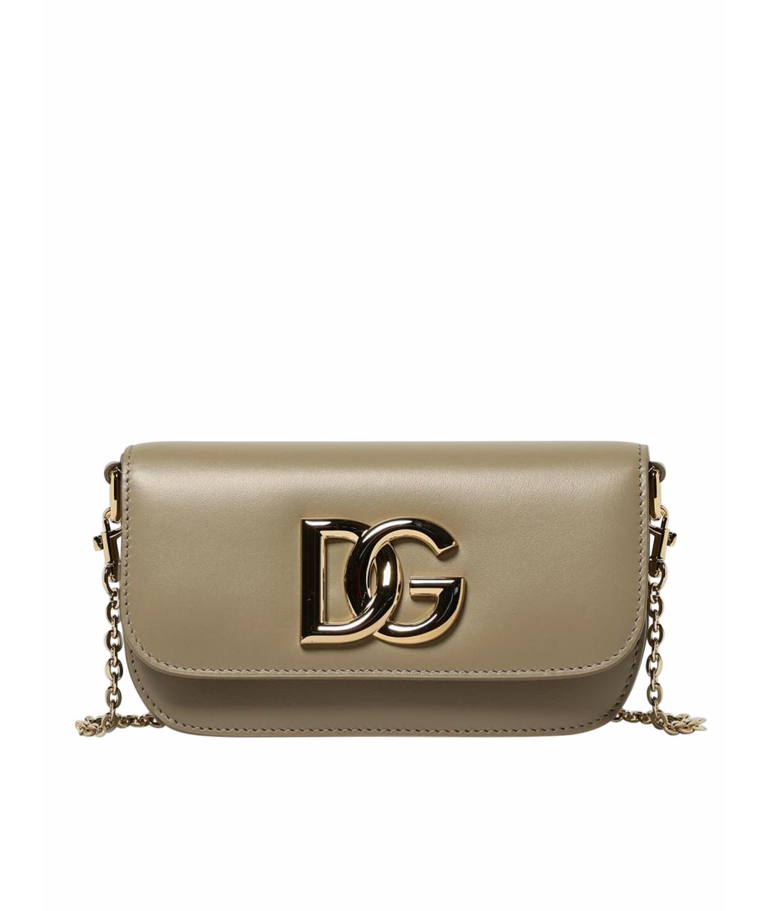 DOLCE&GABBANA Бежевая сумка с короткими ручками, фото 1