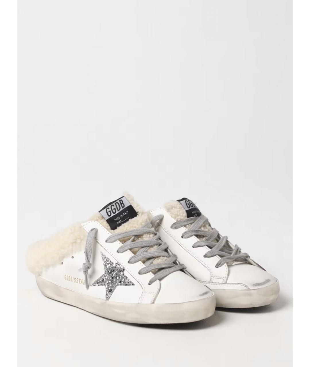 GOLDEN GOOSE DELUXE BRAND Белые мюли, фото 2