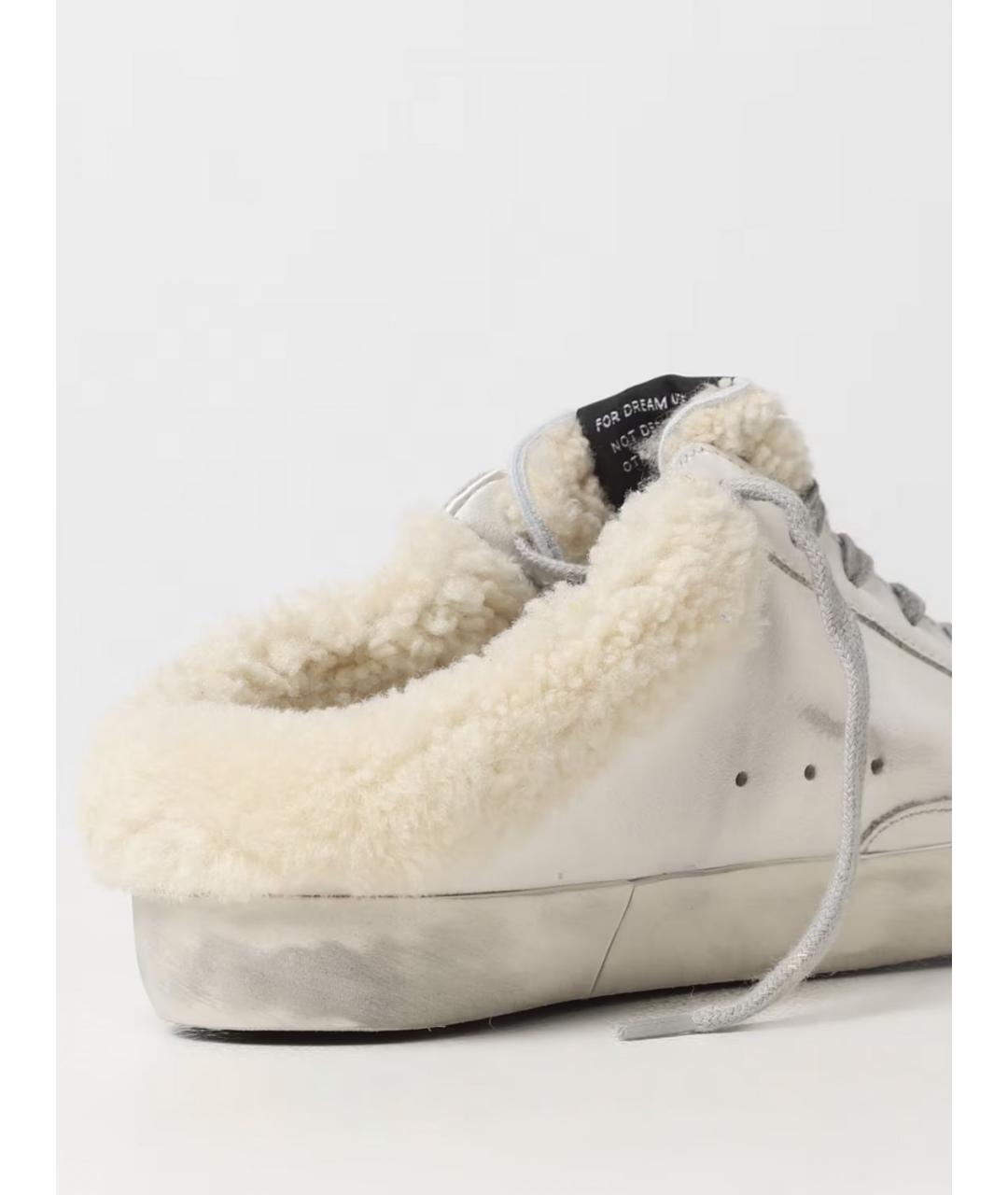 GOLDEN GOOSE DELUXE BRAND Белые мюли, фото 3