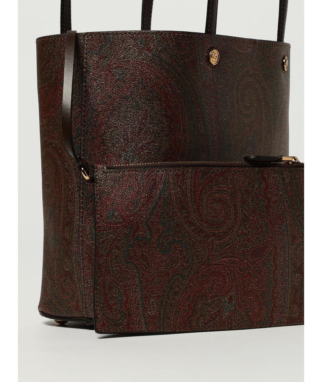 ETRO Коричневая хлопковая сумка тоут, фото 3