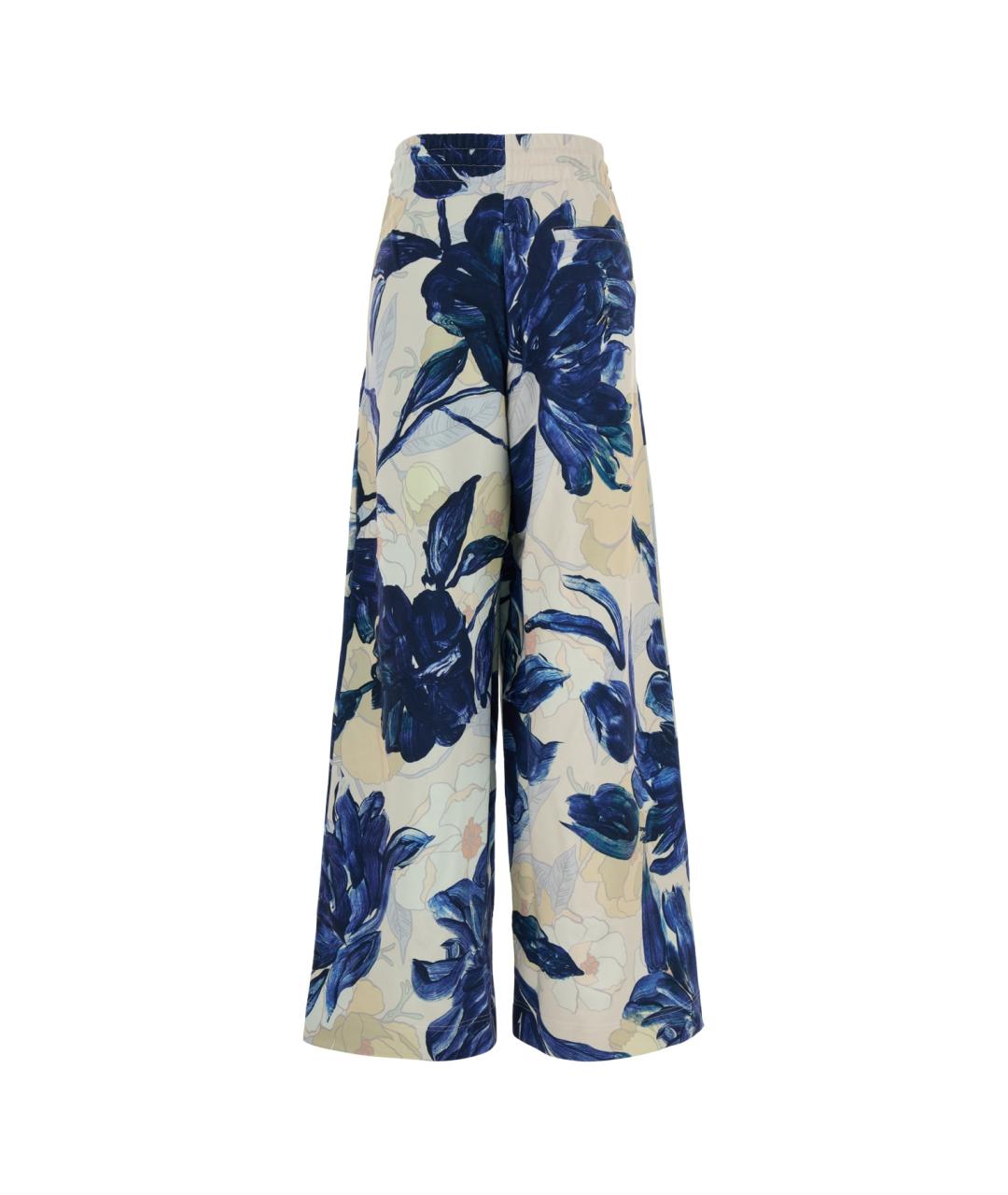 DRIES VAN NOTEN Синие прямые брюки, фото 2