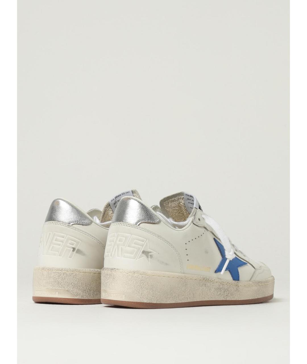 GOLDEN GOOSE DELUXE BRAND Белые кожаные низкие кроссовки / кеды, фото 3