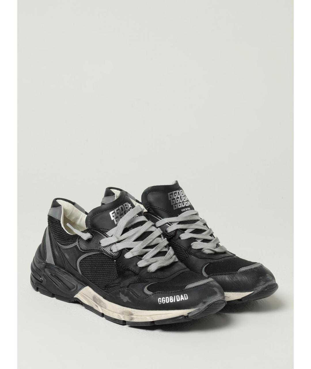 GOLDEN GOOSE DELUXE BRAND Черные низкие кроссовки / кеды, фото 2