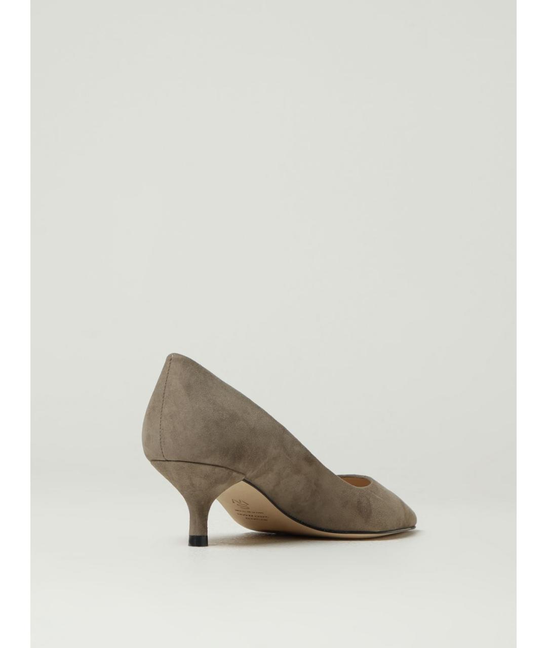 STUART WEITZMAN Бежевые замшевые туфли, фото 3
