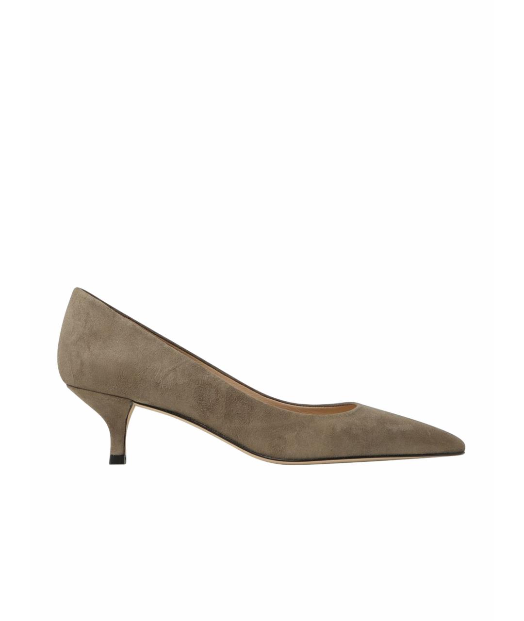 STUART WEITZMAN Бежевые замшевые туфли, фото 1