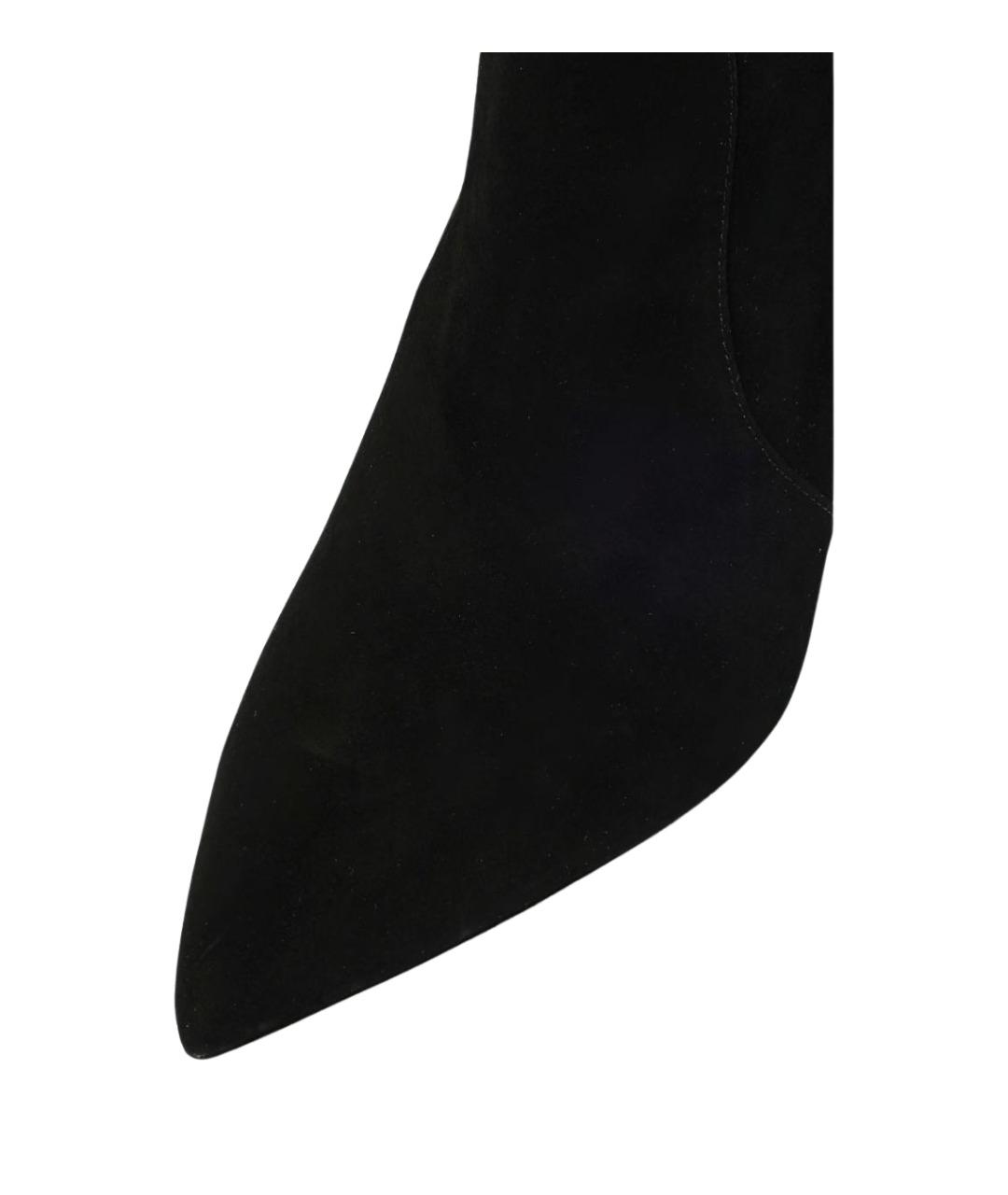 STUART WEITZMAN Черные замшевые полусапоги, фото 4