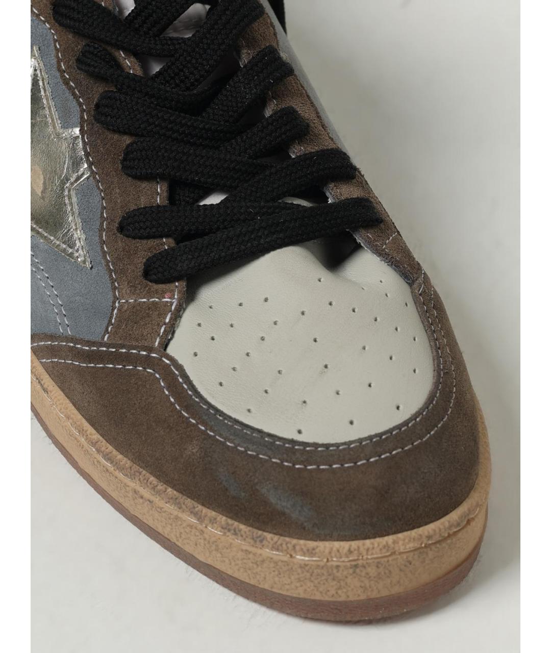 GOLDEN GOOSE DELUXE BRAND Мульти кожаные низкие кроссовки / кеды, фото 4