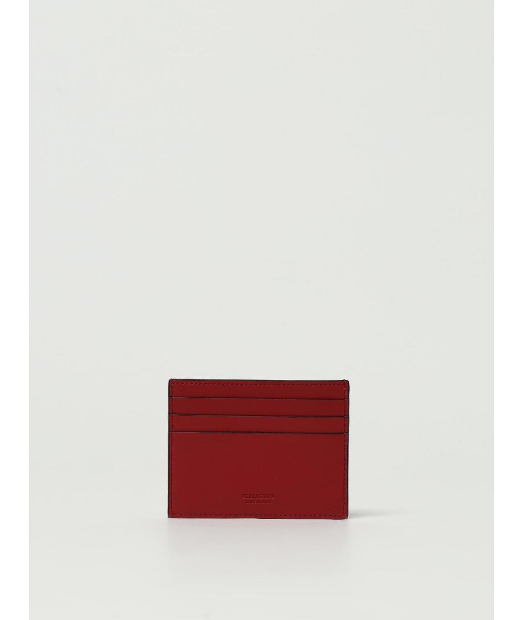 FERRAGAMO Черный кожаный кардхолдер, фото 2
