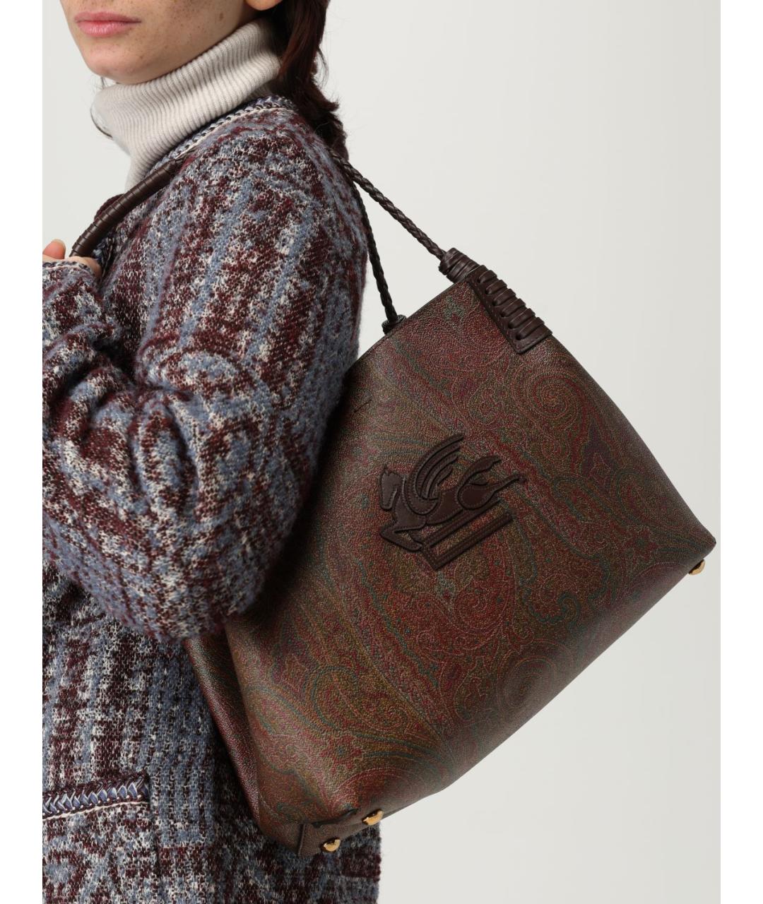 ETRO Коричневая сумка тоут, фото 3