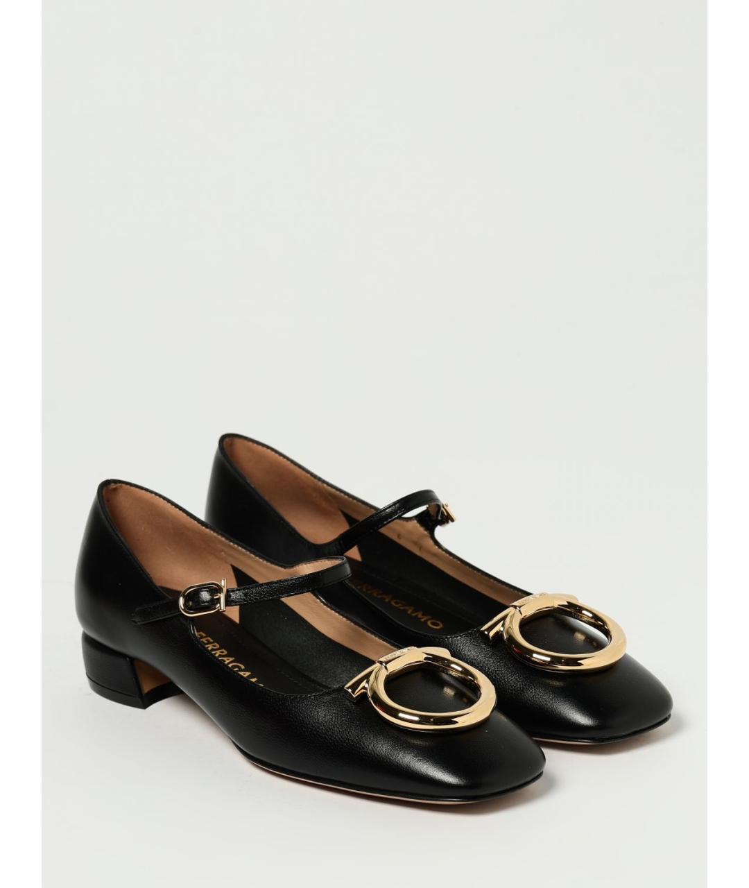 FERRAGAMO Черные балетки, фото 2