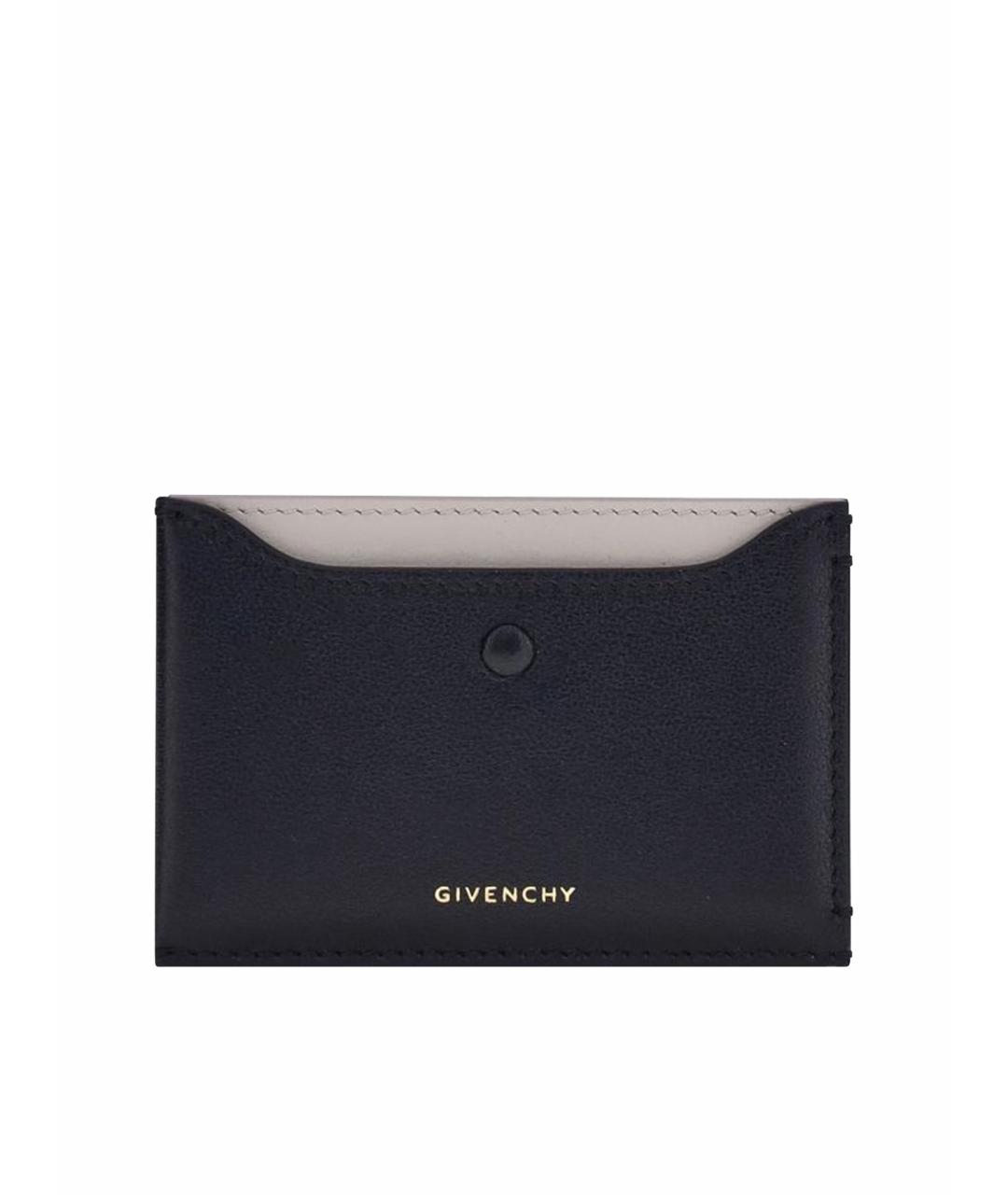 GIVENCHY Черный кожаный кардхолдер, фото 1