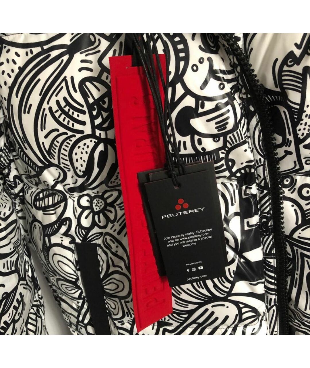 PEUTEREY Белый полиамидовый пуховик, фото 3