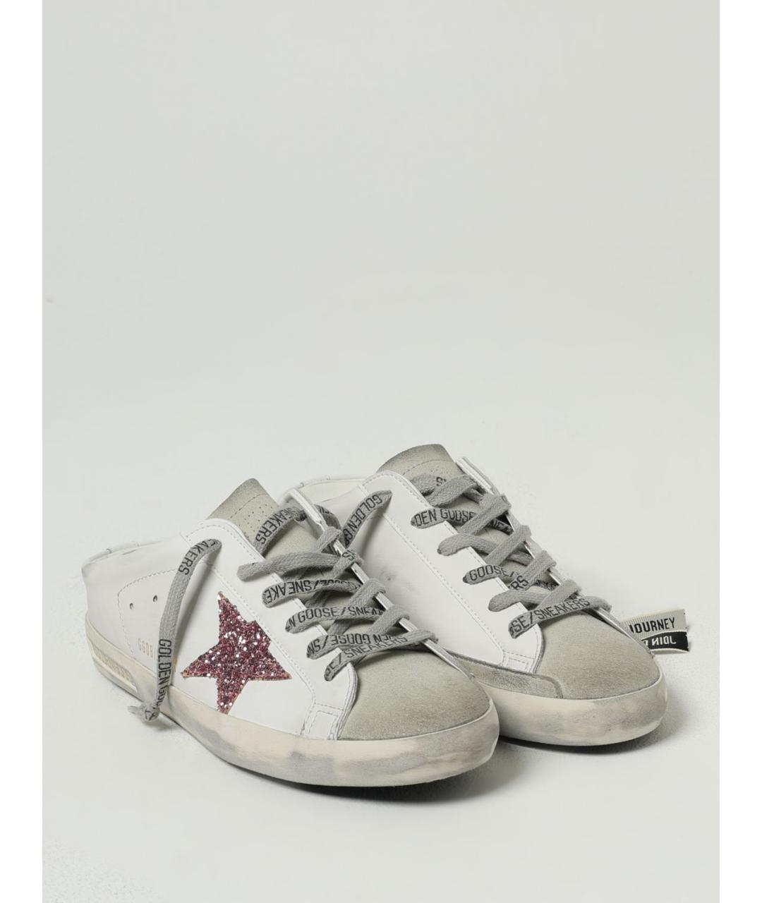 GOLDEN GOOSE DELUXE BRAND Белые мюли, фото 2