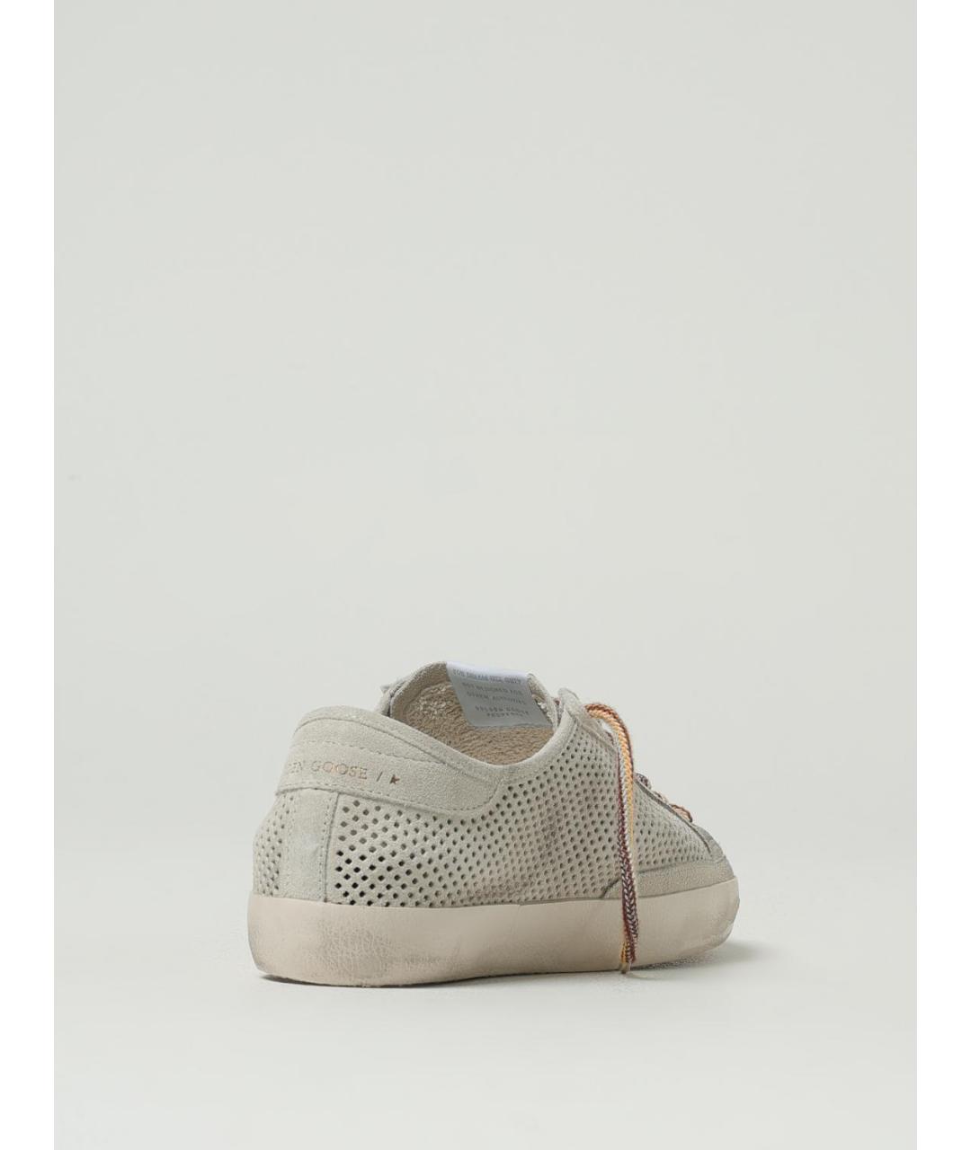 GOLDEN GOOSE DELUXE BRAND Серые кожаные низкие кроссовки / кеды, фото 3